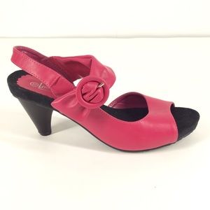 Lena Luisa pink mid heels size 10